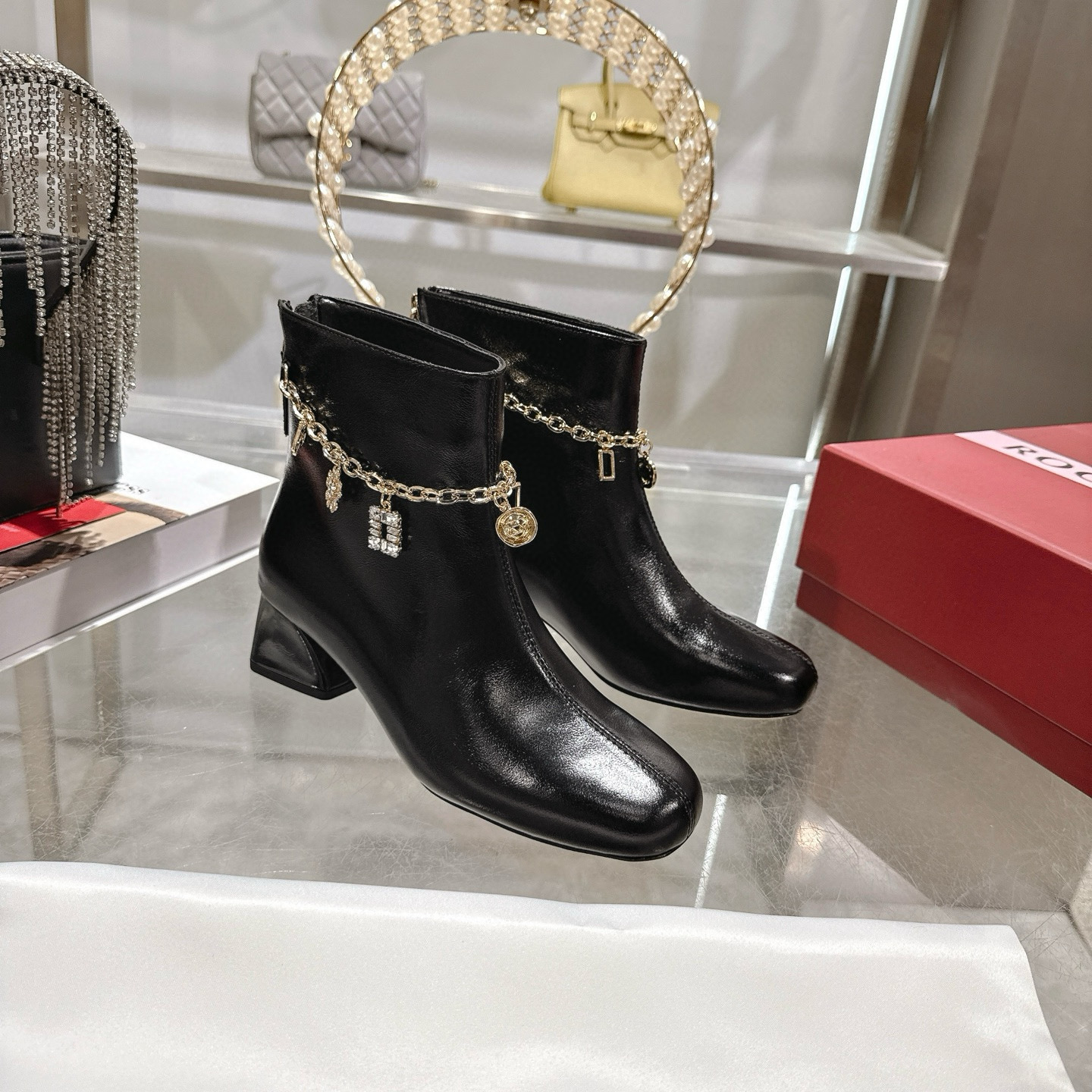 로저비비에 4.5CM 여자 부츠