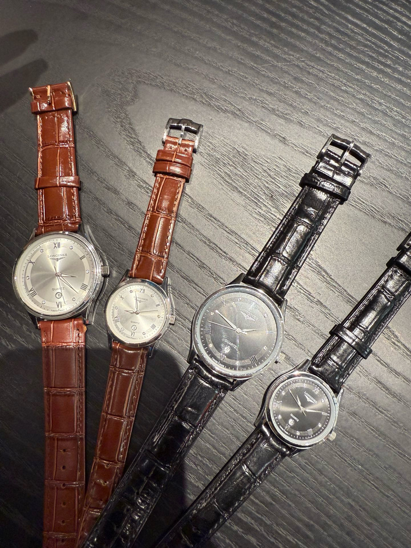 론진 4컬러 남녀공용시계 커플시계