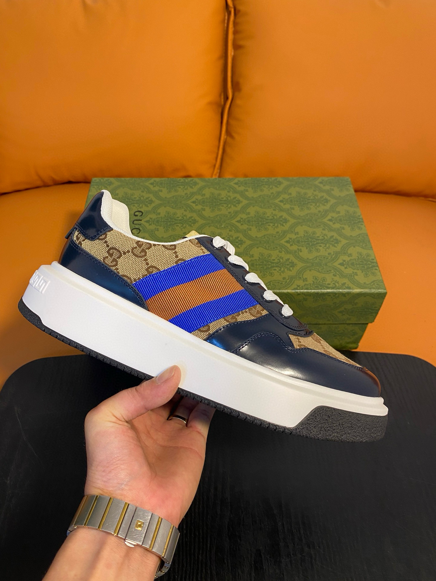 구찌 스크러너 남자 신발 운동화 스니커즈