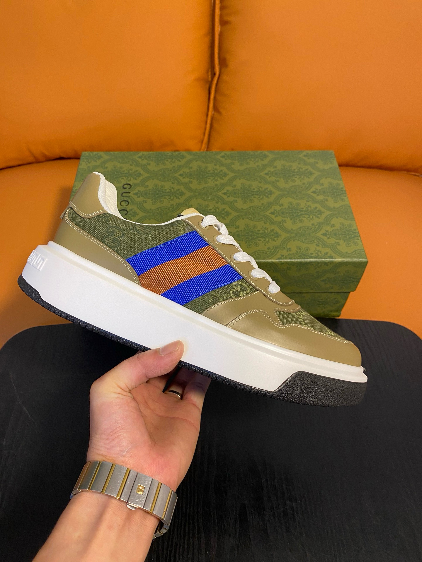 구찌 스크러너 남자 신발 운동화 스니커즈