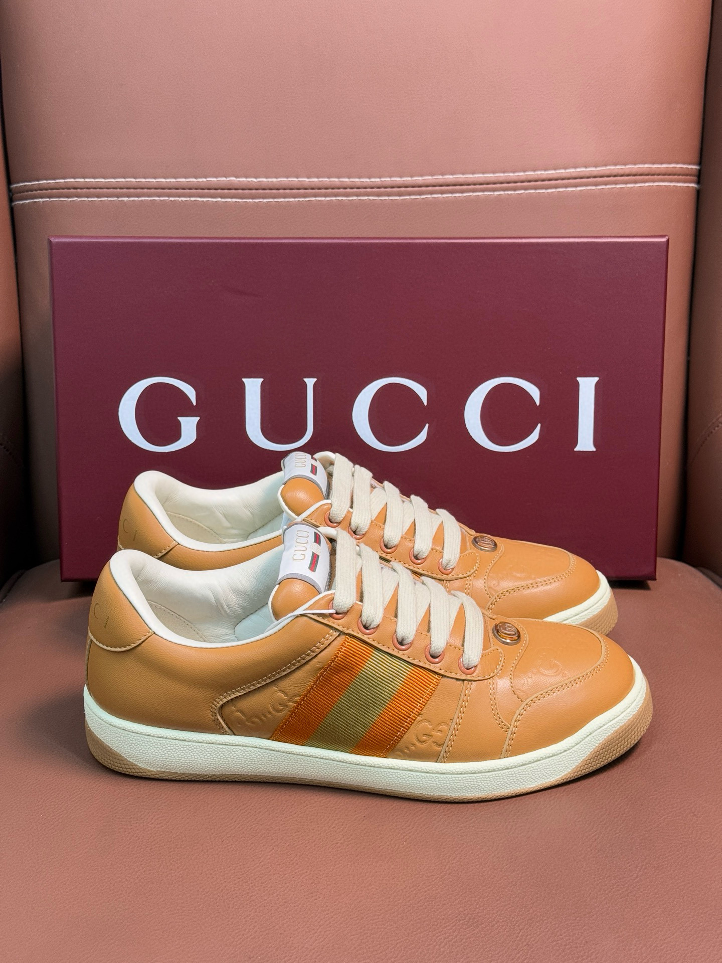 구찌 2.5cm 스크러너 남녀공용 신발 운동화 스니커즈