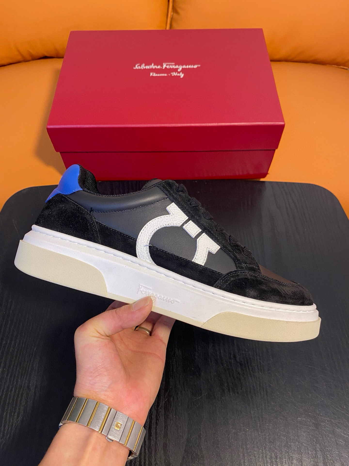 살바토레 페라가모 남자 신발 운동화 스니커즈