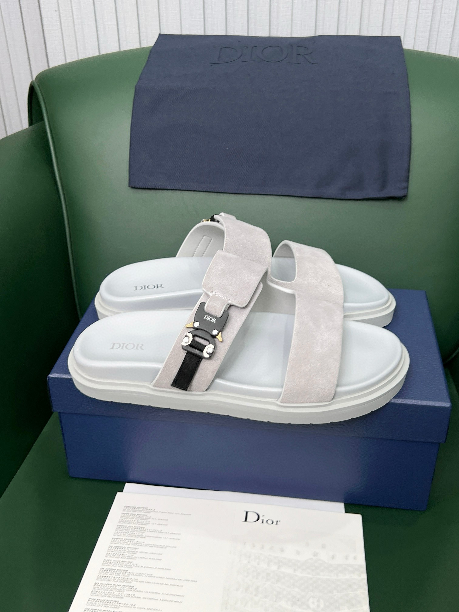 디올 남자 슬리퍼