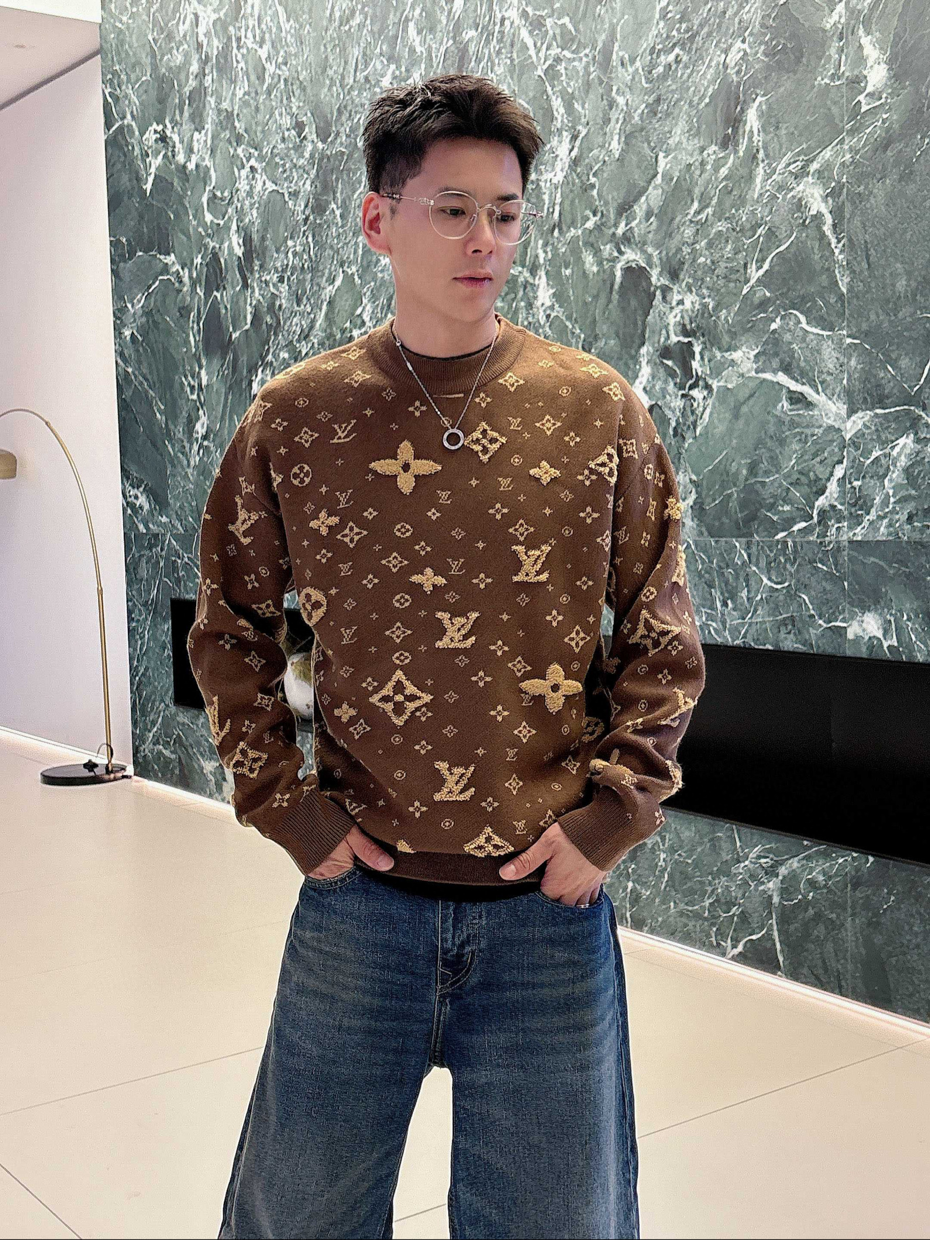 루이비통 남자 니트