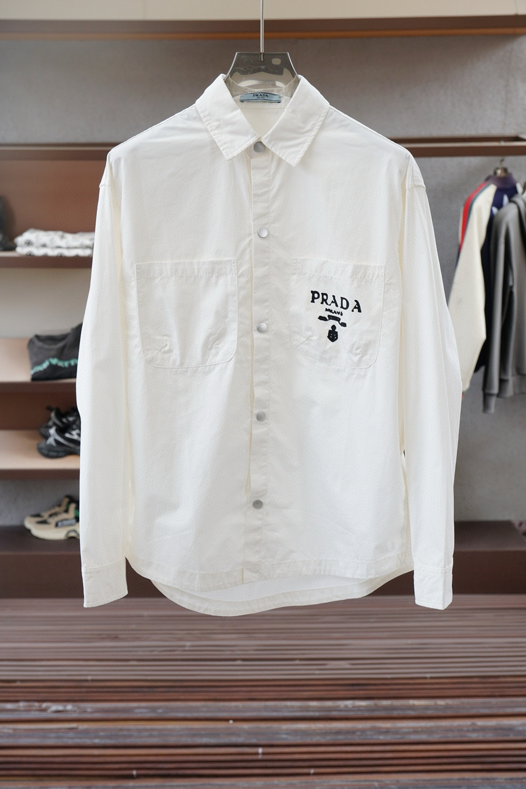프라다 2컬러 남자 셔츠