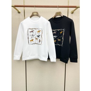 에르메스 2컬러 남자 맨투맨 후드티