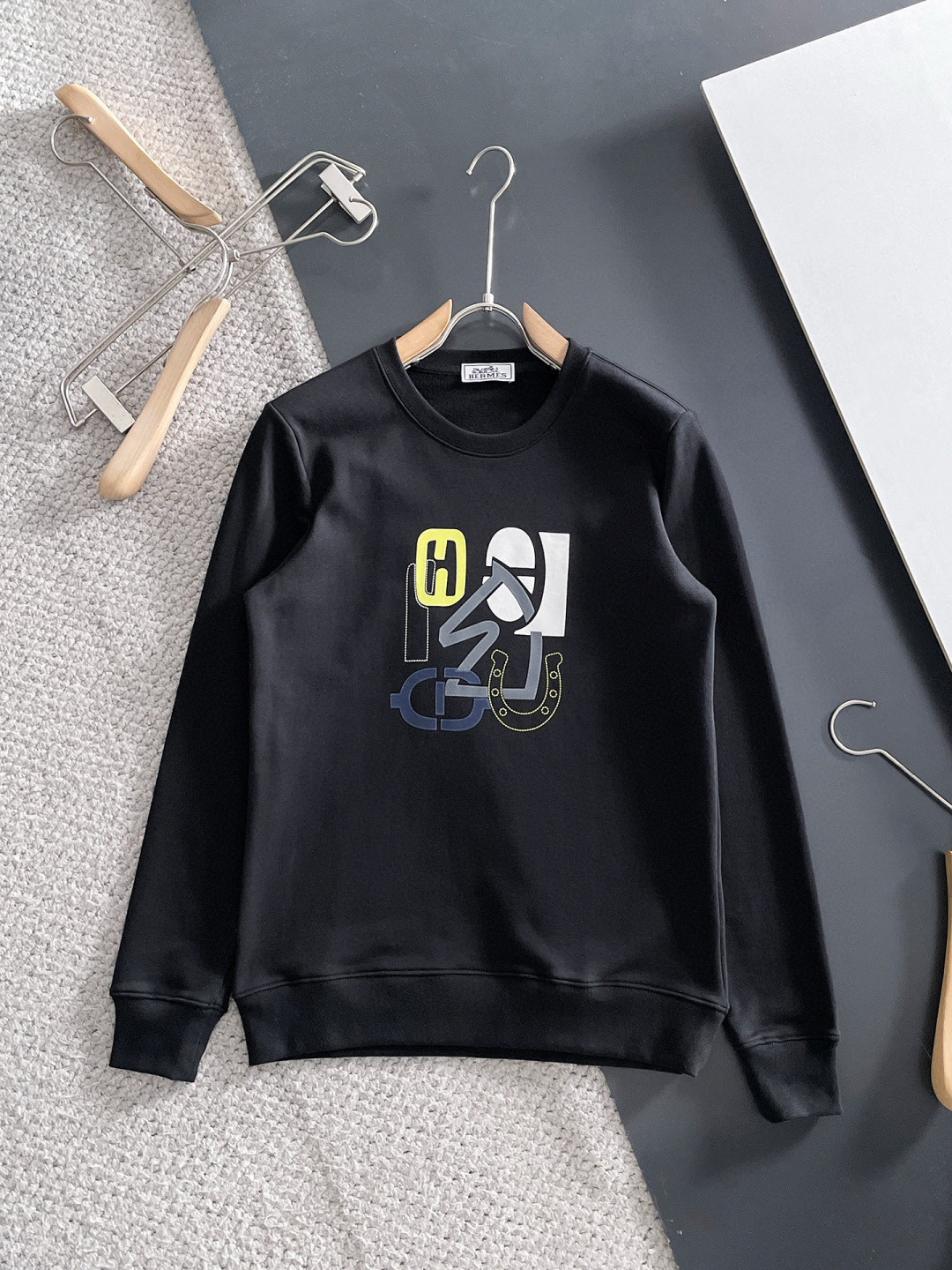 에르메스 2컬러 남자 맨투맨 후드티