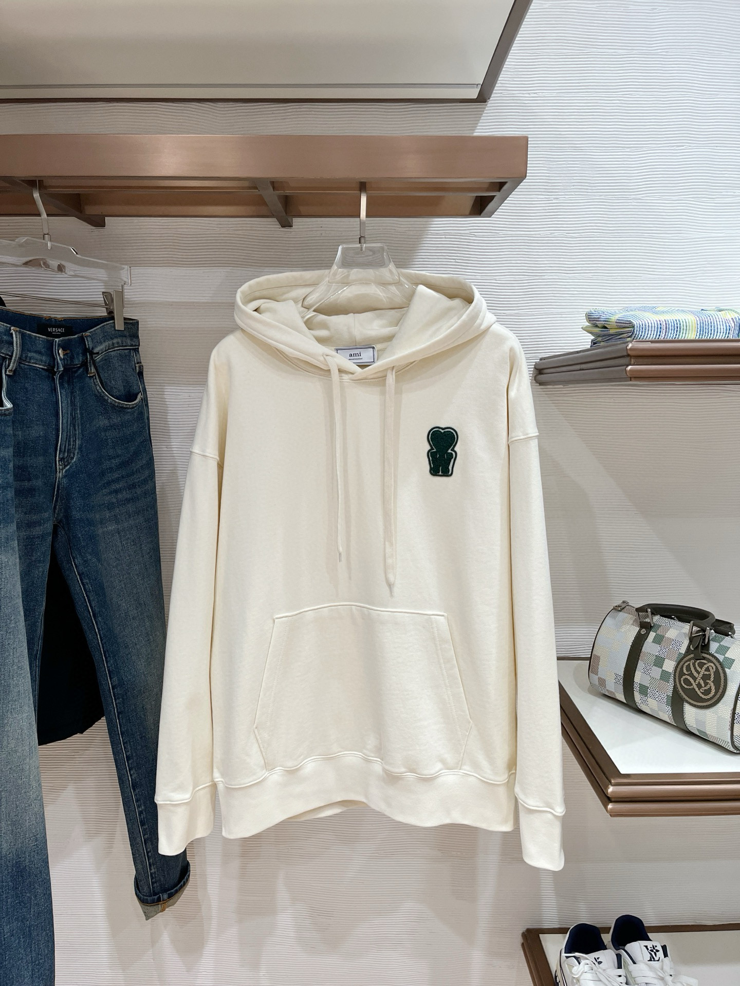 아미 아미리 남녀공용 후드티