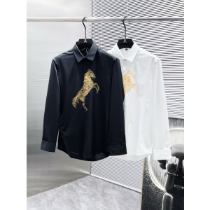 에르메스 2컬러 남자 셔츠