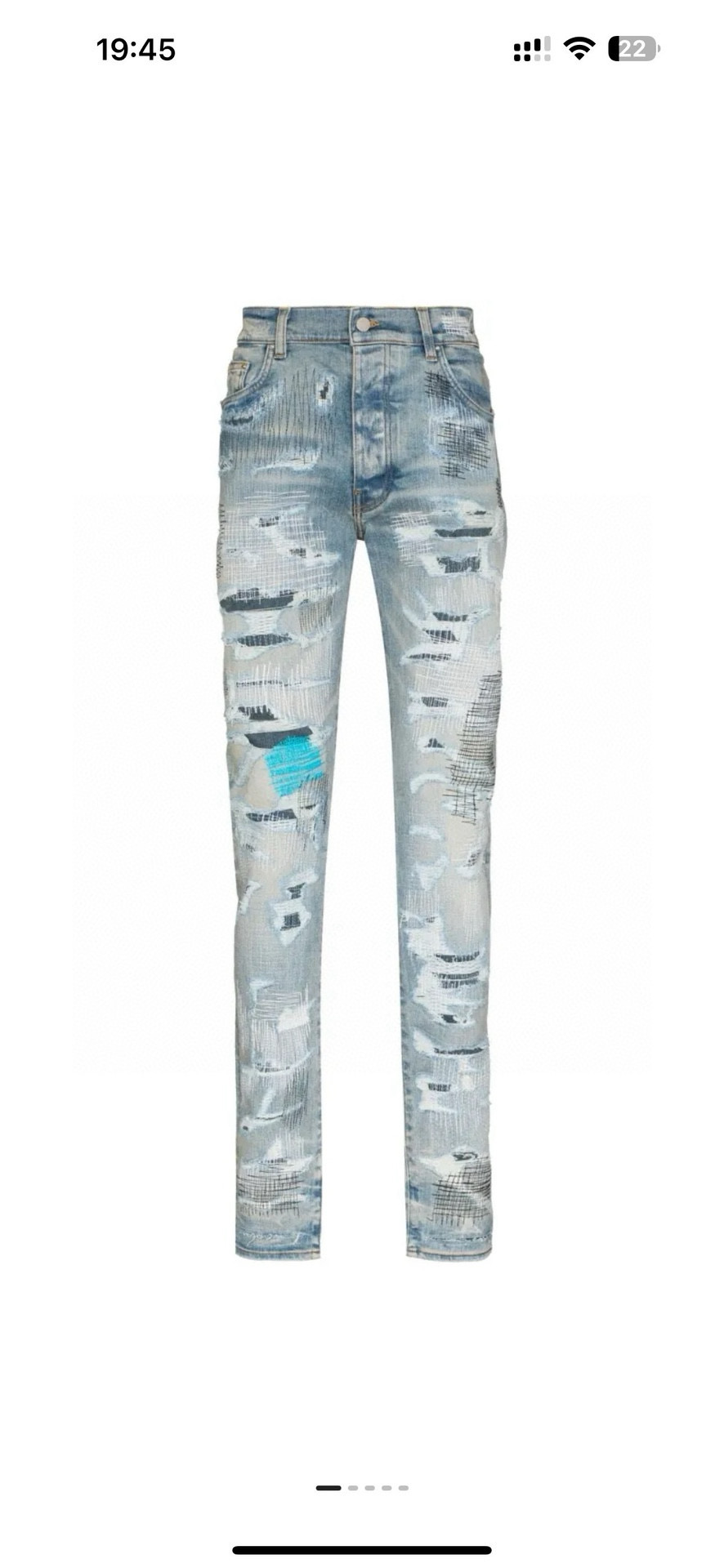 아미 아미리 남녀공용 청바지