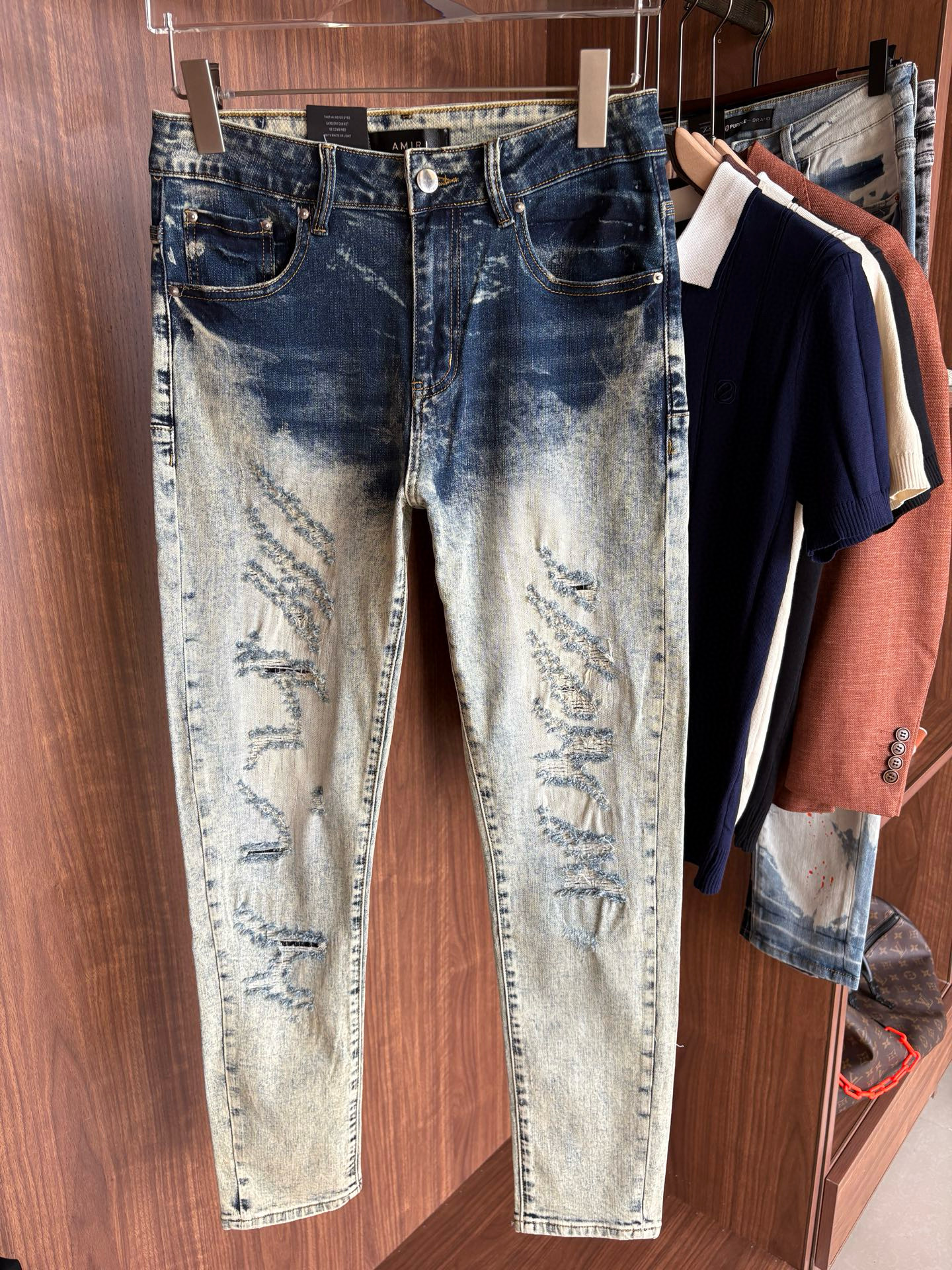 아미 아미리 남녀공용 청바지