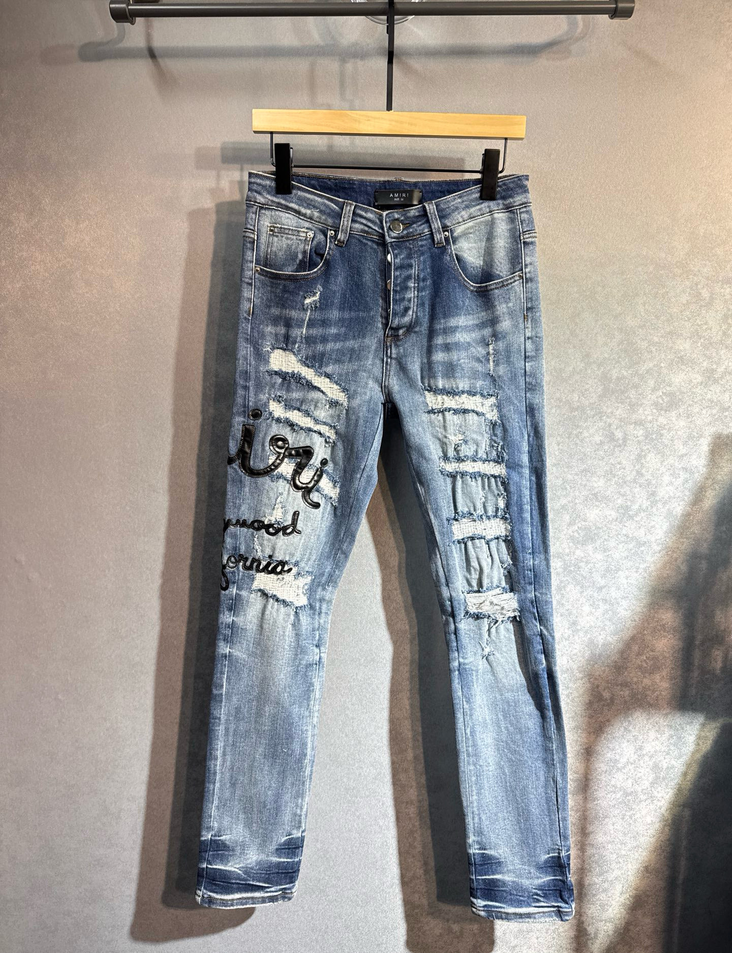 아미 아미리 남녀공용 청바지