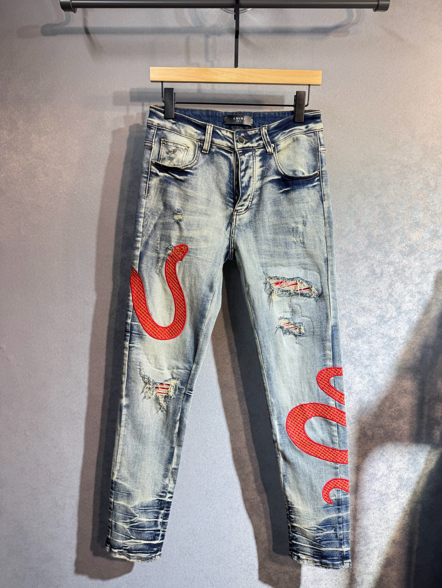 아미 아미리 남녀공용 청바지