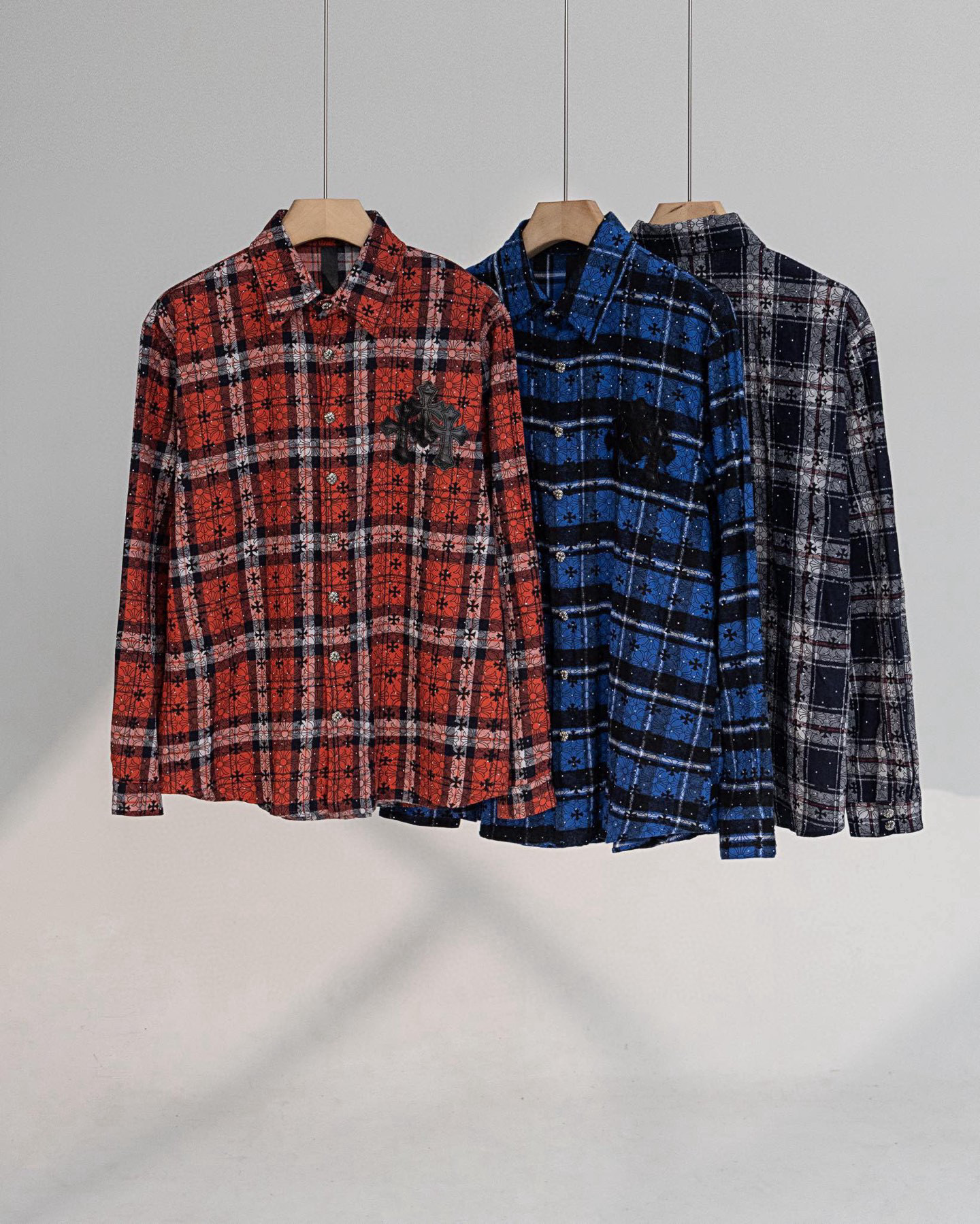 크롬하츠 3컬러 남자 셔츠