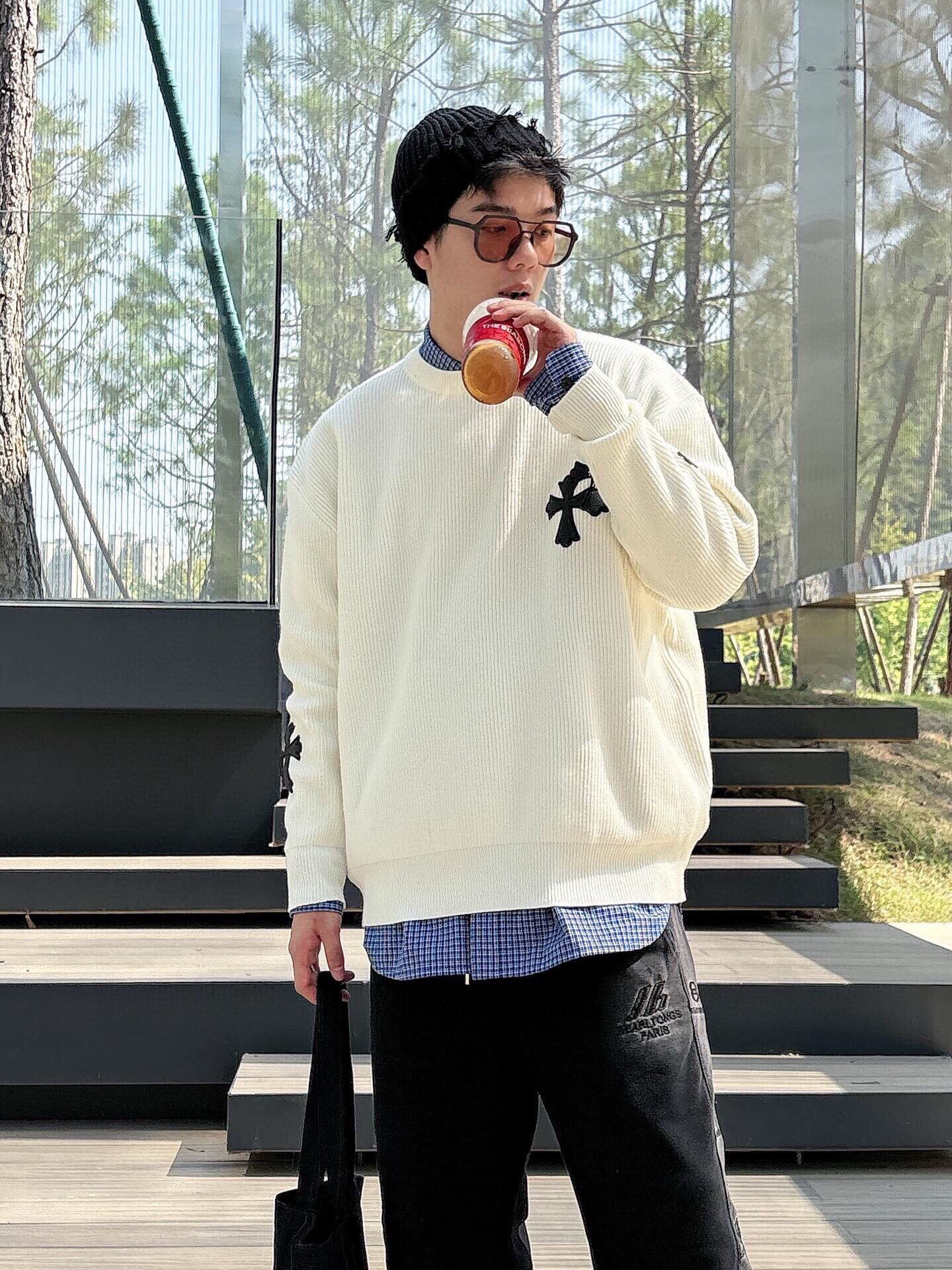 크롬하츠 남자 니트