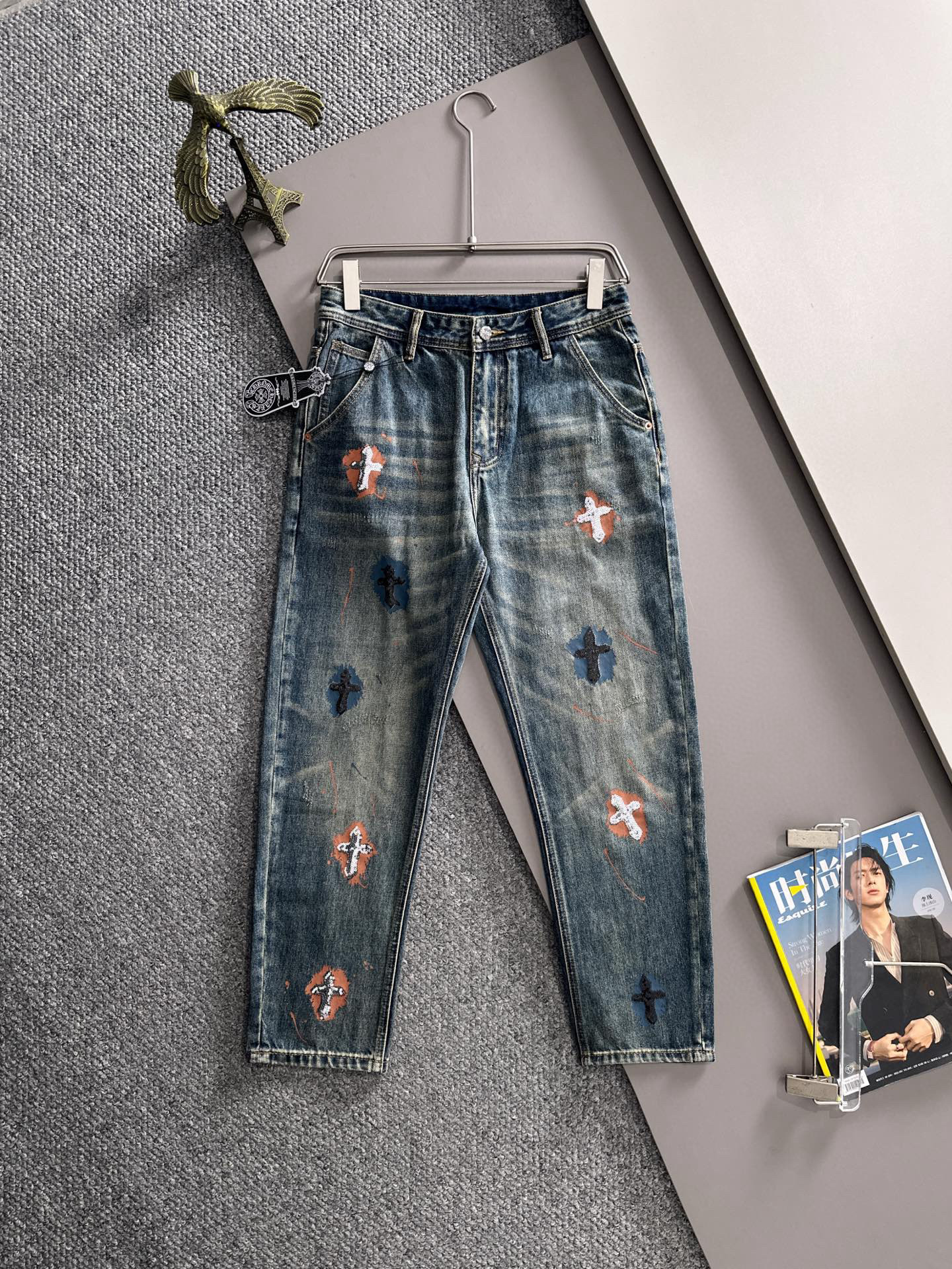 크롬하츠 남자 청바지