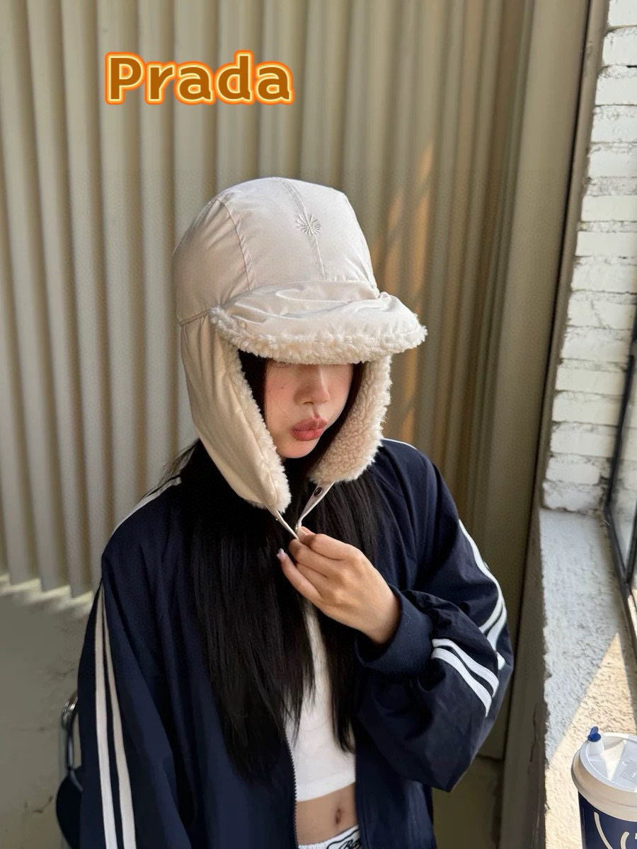 프라다 겨울 모자