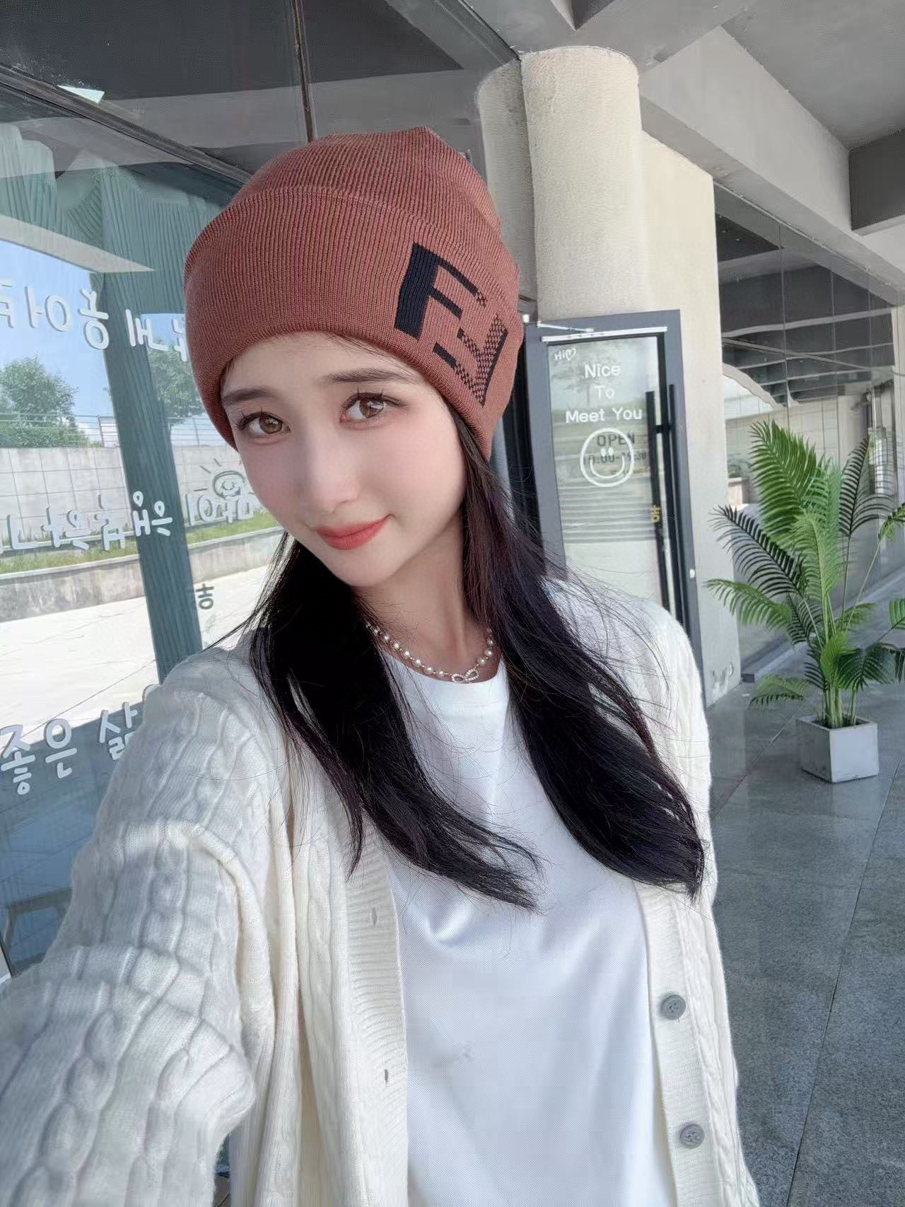 펜디 겨울 모자