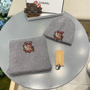 버버리 겨울 모자 세트