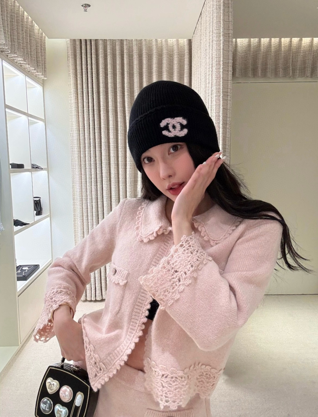 샤넬 겨울 모자