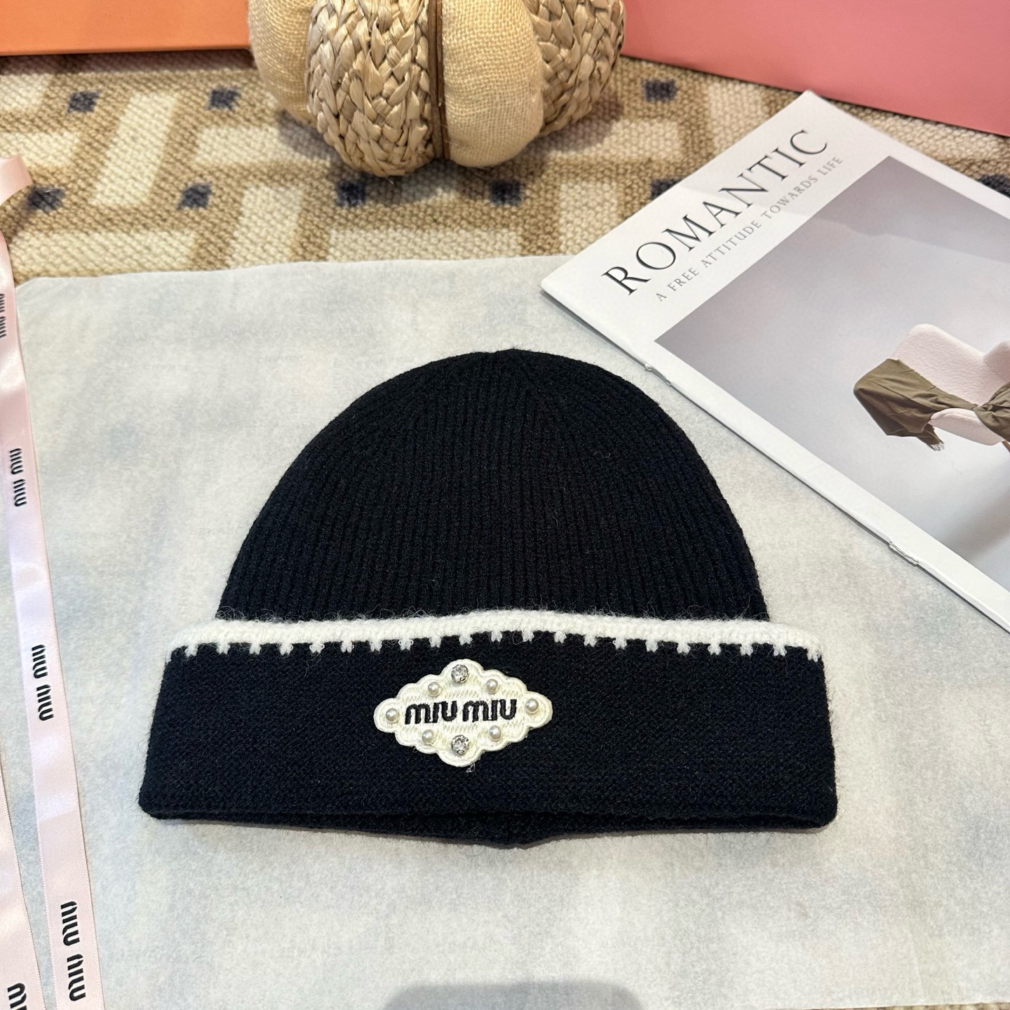 미우미우 겨울 모자