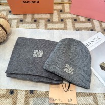 미우미우 겨울 모자 세트