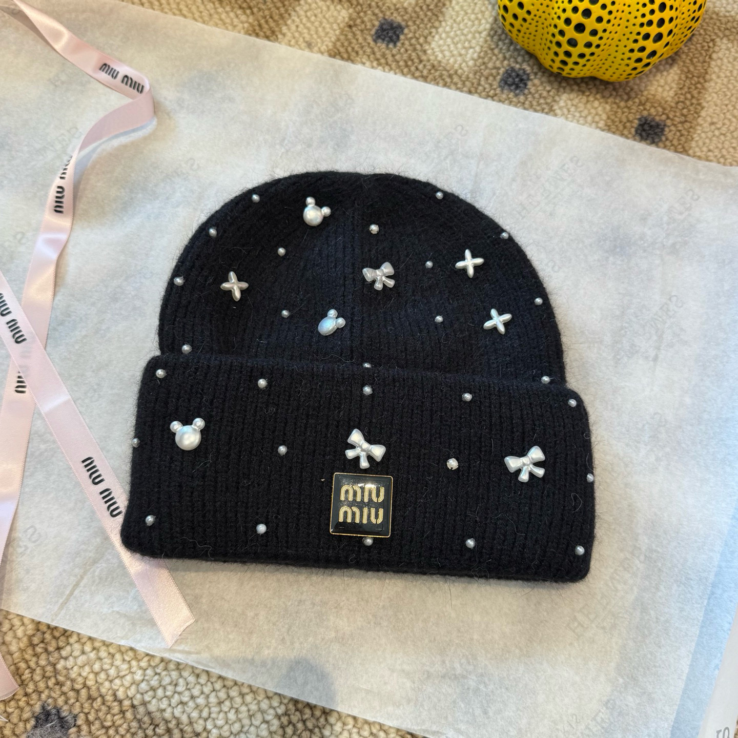 미우미우 겨울 모자