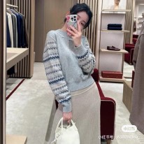 루이비통 2컬러 여자 니트