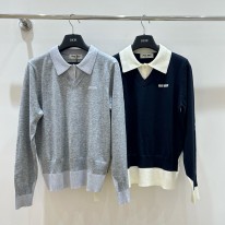 미우미우 2컬러 여자 셔츠