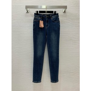 미우미우 여자 청바지