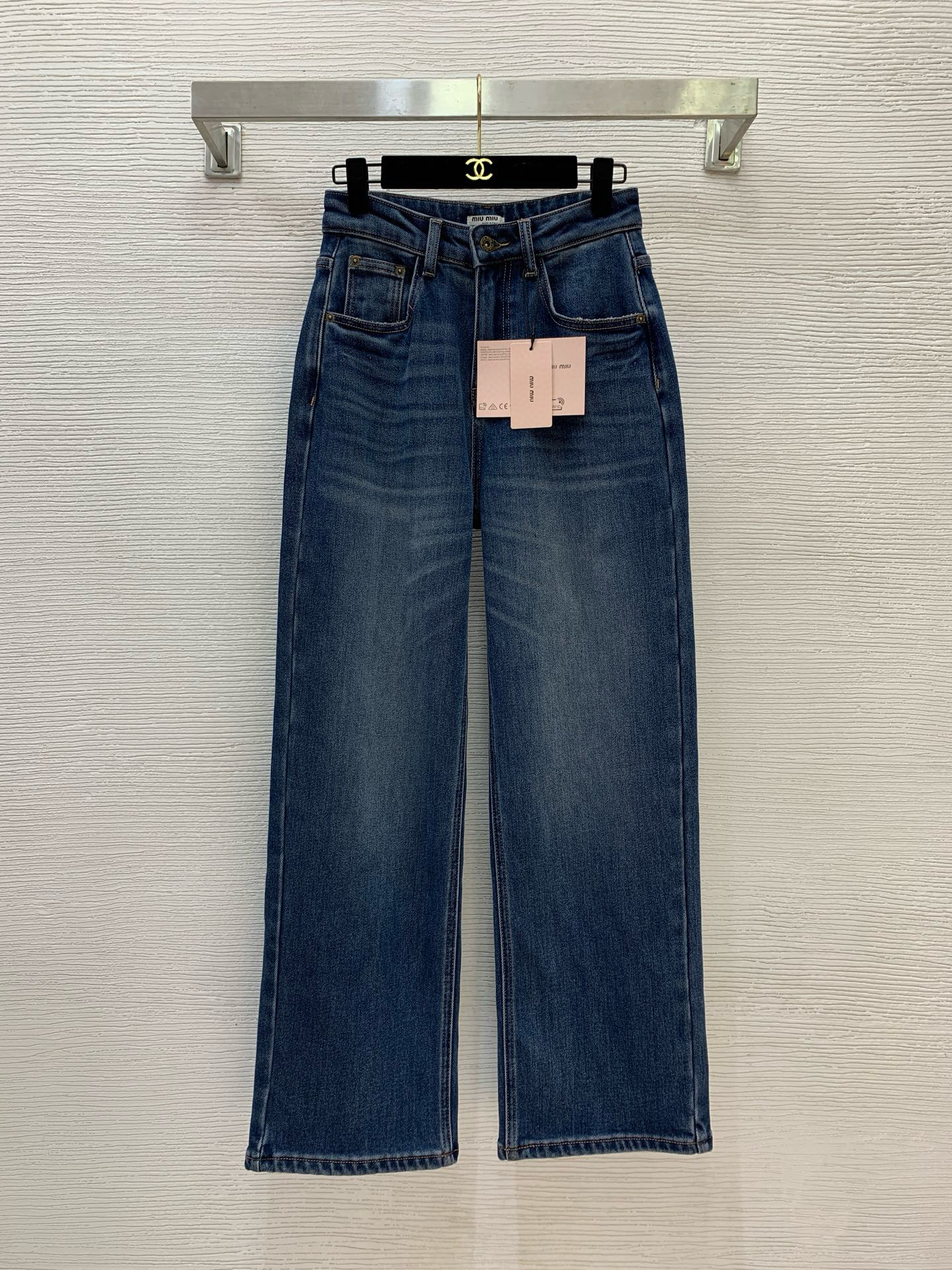 미우미우 여자 청바지