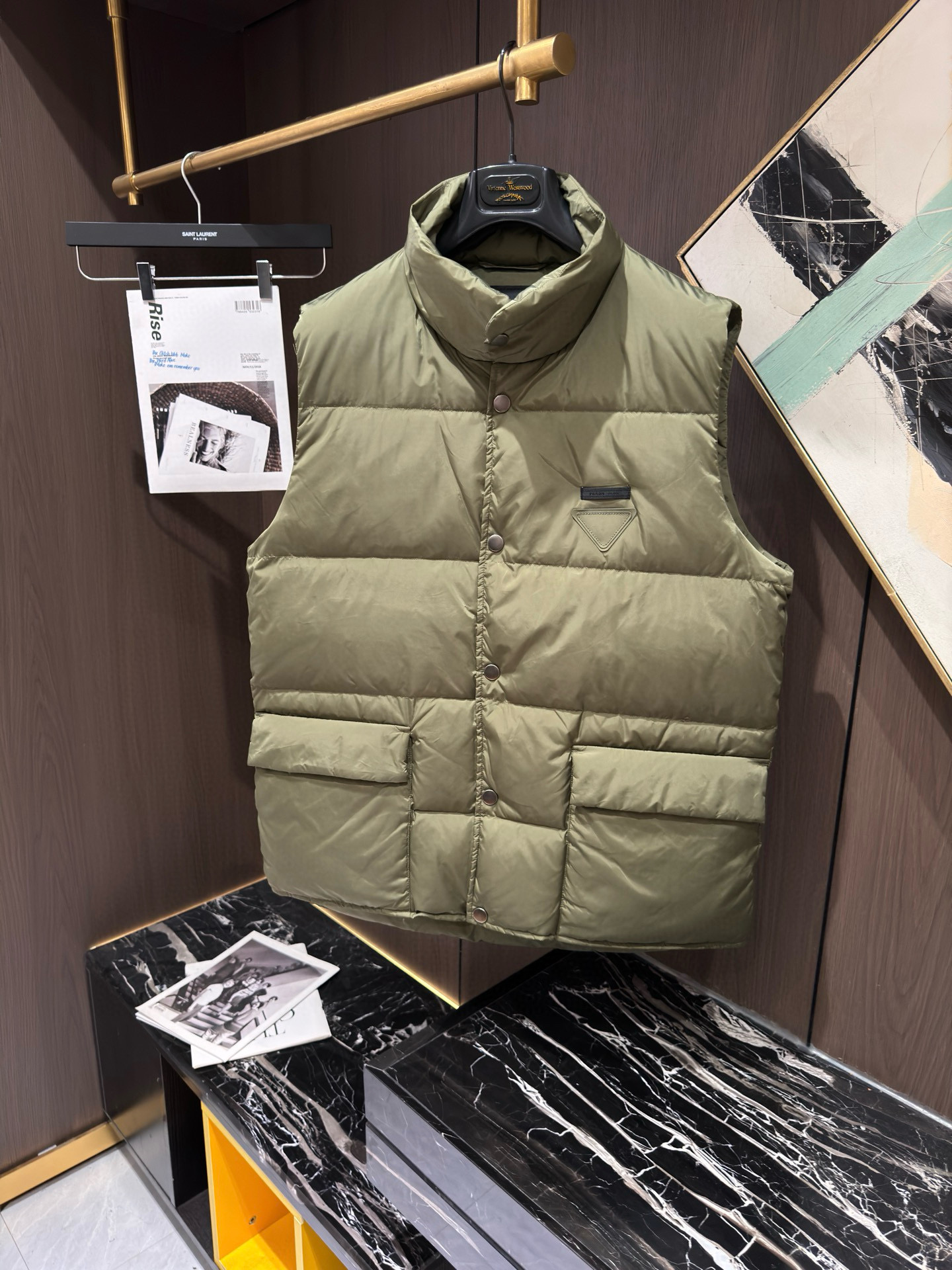 프라다 2컬러 남자 조끼