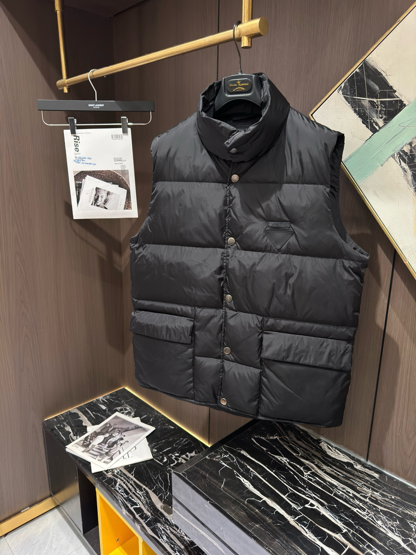 프라다 2컬러 남자 조끼