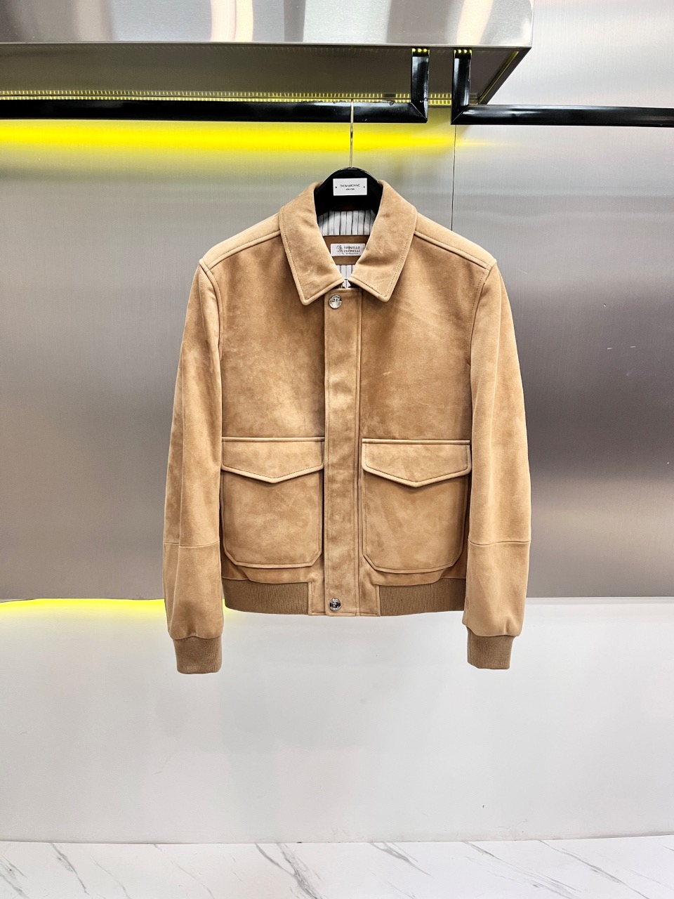 브루넬로 쿠치넬리 염소가죽 자켓