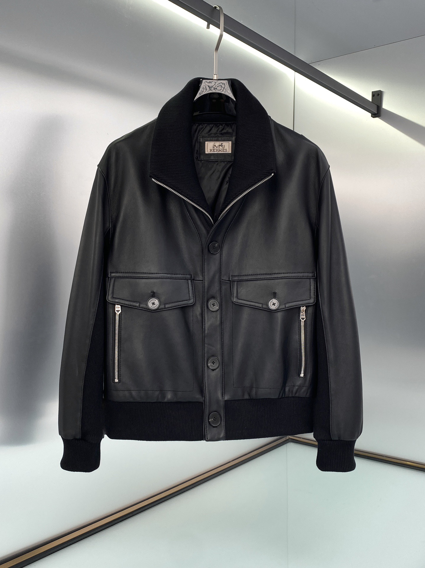 에르메스 양가죽 자켓