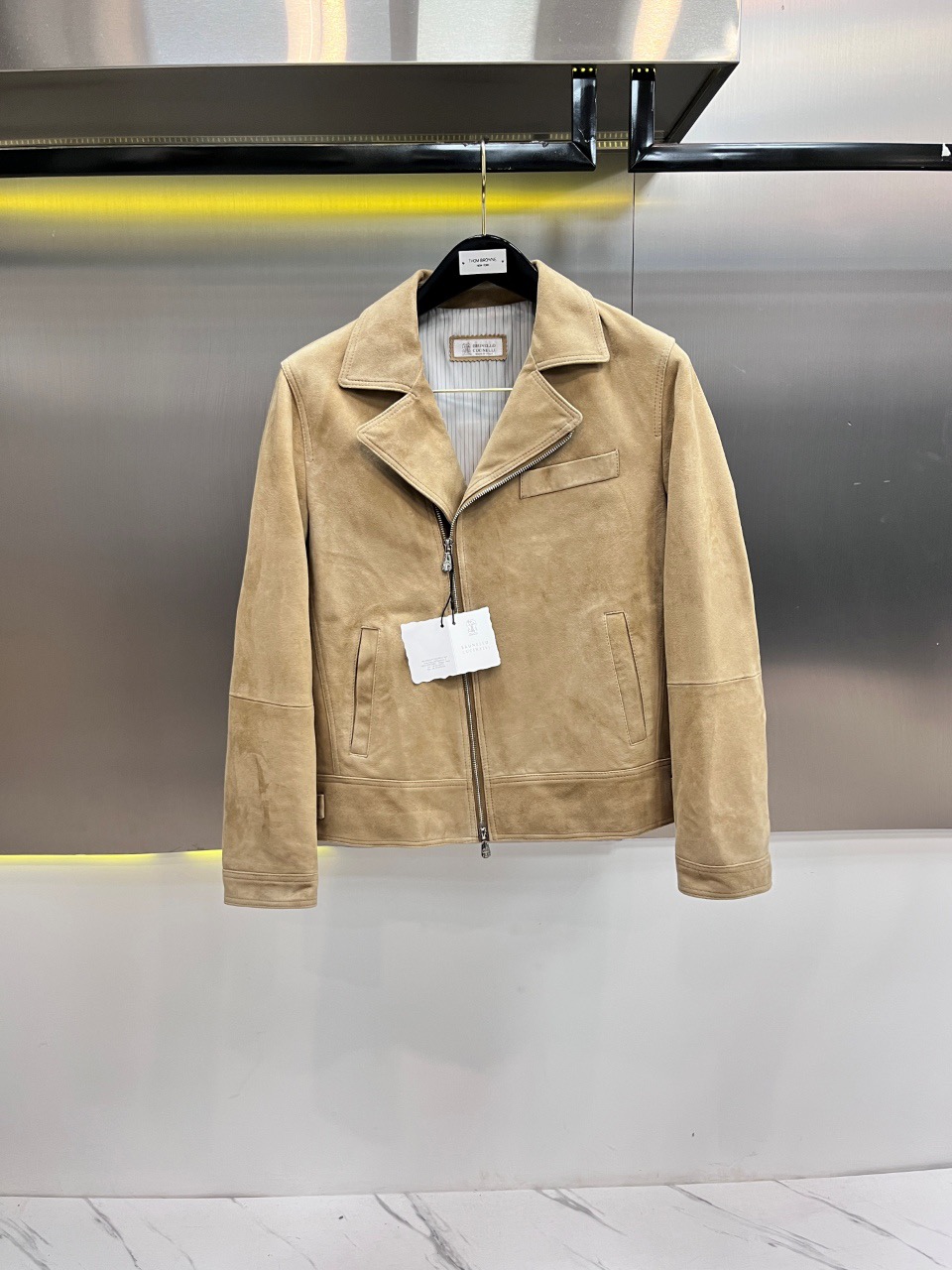 브루넬로 쿠치넬리 염소가죽 자켓