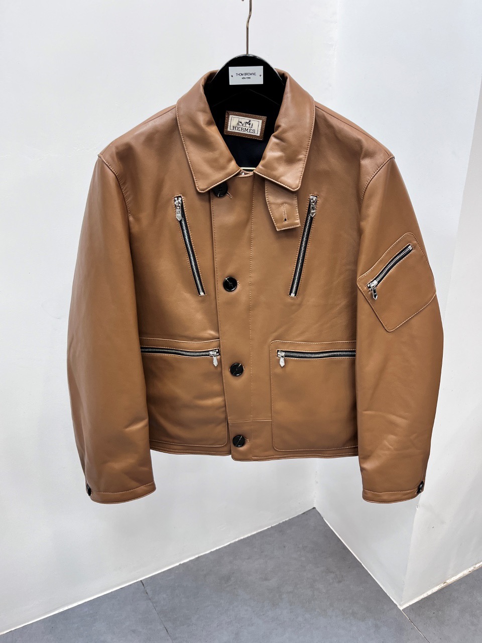 에르메스 양가죽 자켓