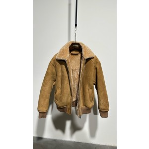 프라다 양가죽 양모 자켓