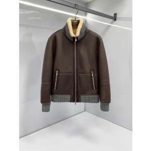 브루넬로 쿠치넬리 양가죽 양모 자켓