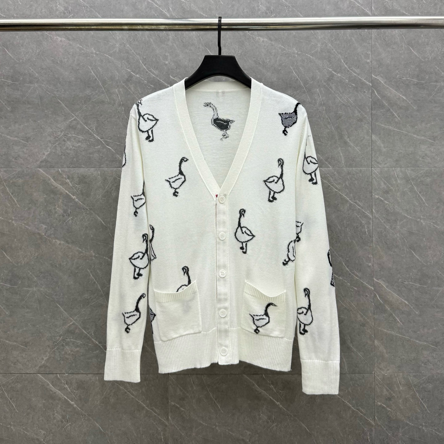 톰브라운 양모 남녀공용 가디건