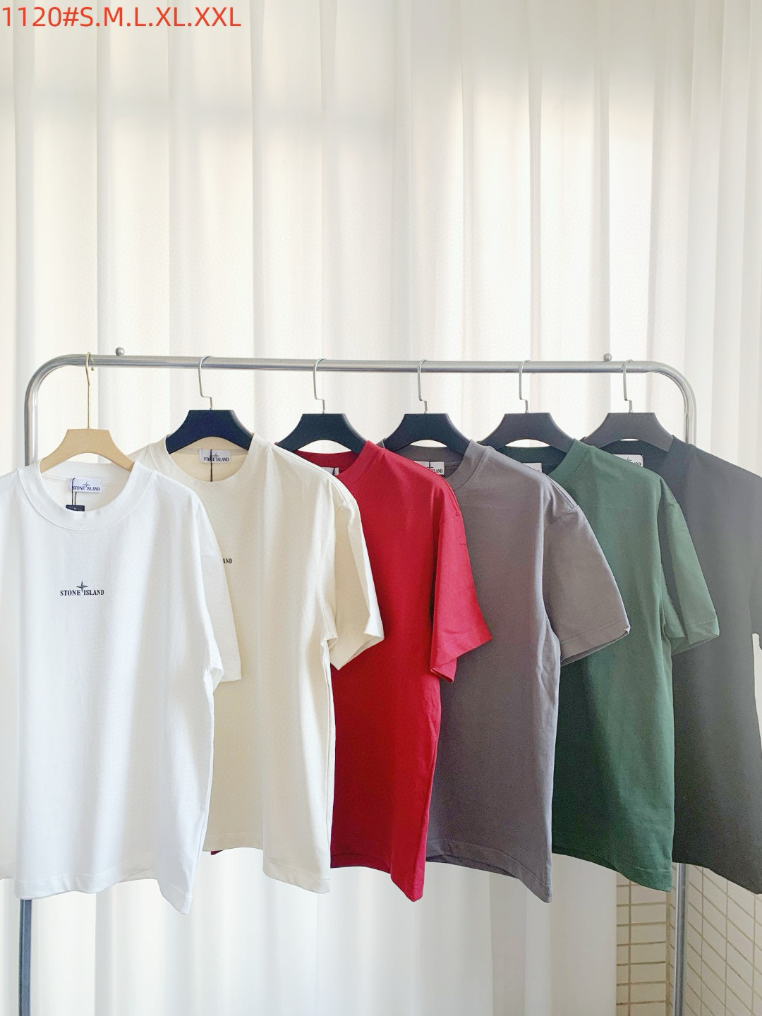 스톤아일랜드 6컬러 남자 반팔티