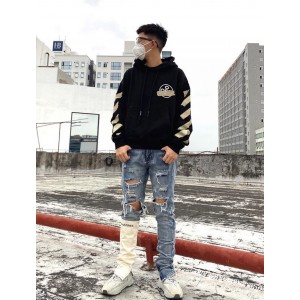 오프화이트 남녀공용 맨투맨 후드티