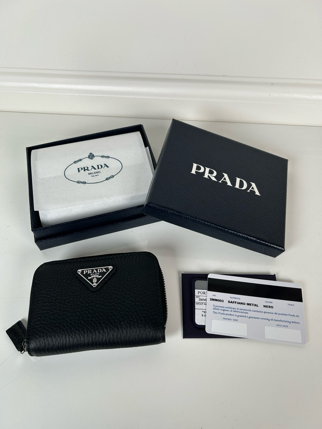 프라다 2MM003 남녀공용 카드지갑 머니클립