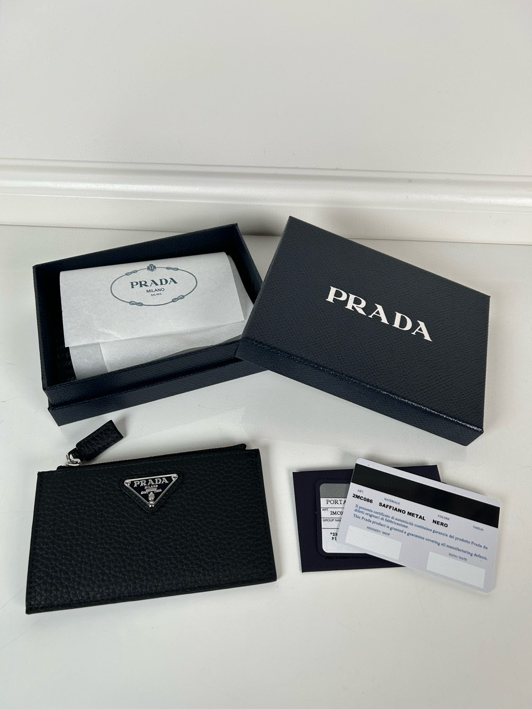 프라다 2MC086 남녀공용 카드지갑 머니클립