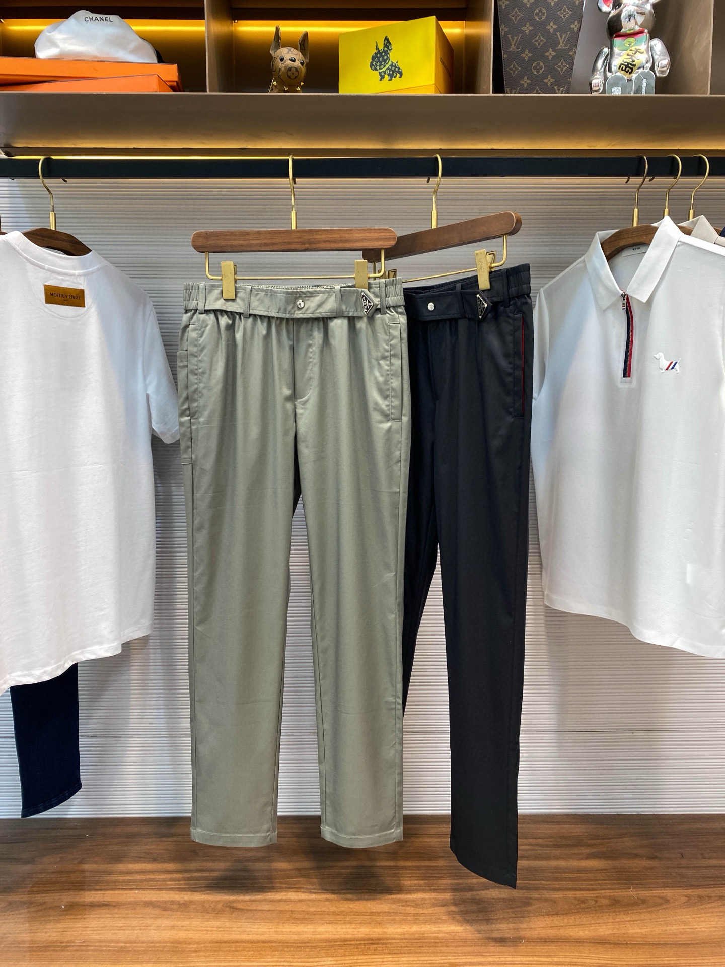 프라다 2컬러 남자 바지