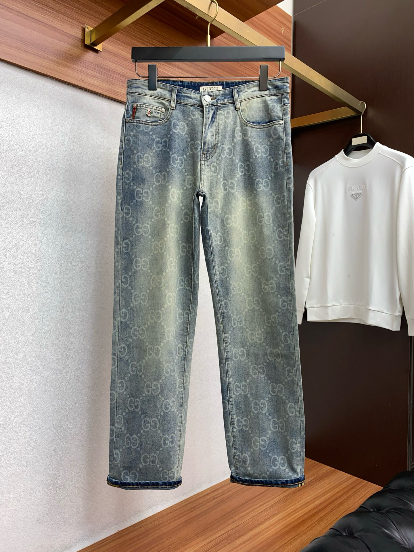 구찌 남자 청바지