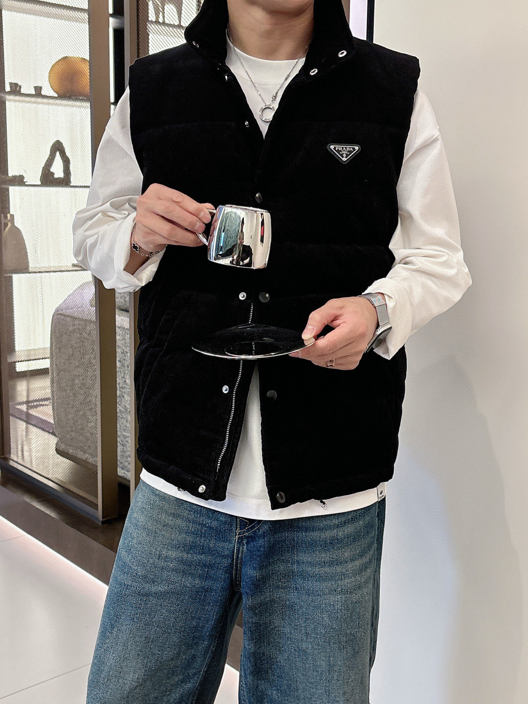 프라다 남자 조끼